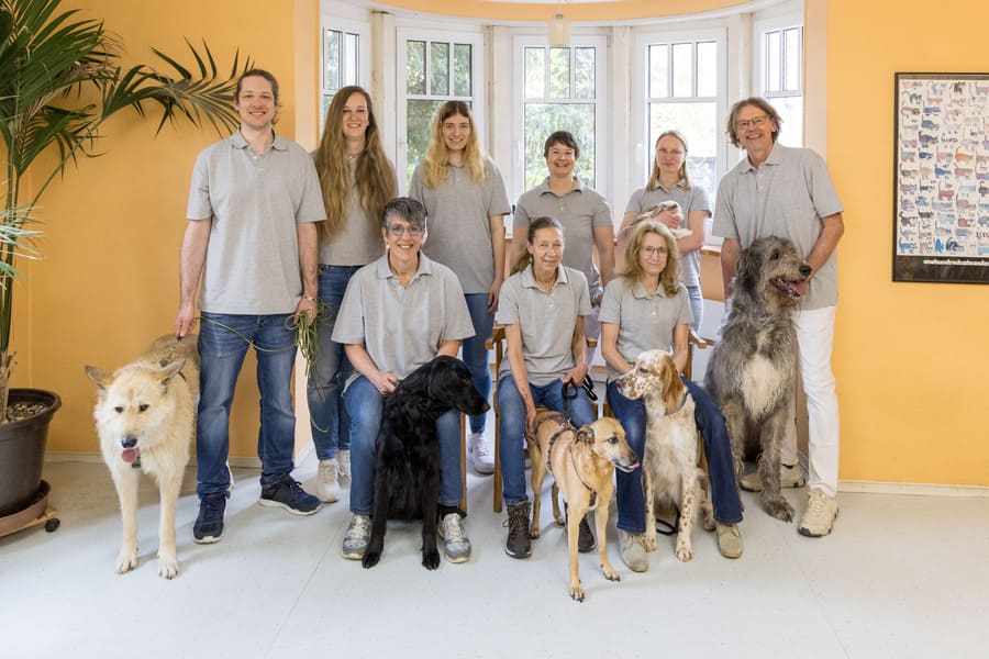Gruppenfoto der Mitarbeiter der Tierarztpraxis Brackenheim
